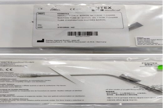 CYS - FENTEX Suction Tube By Baron, WL 7.5cm, 7 Charr